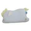 Cute cartoon unicorn baby pillow, light blue baby pillow, soft and breathable children's sleep products Item Picture
